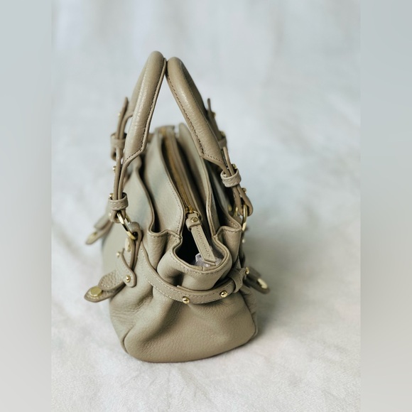 Samantha Thavasa Taupe Mini Satchel Handbag - Picture 3 of 12